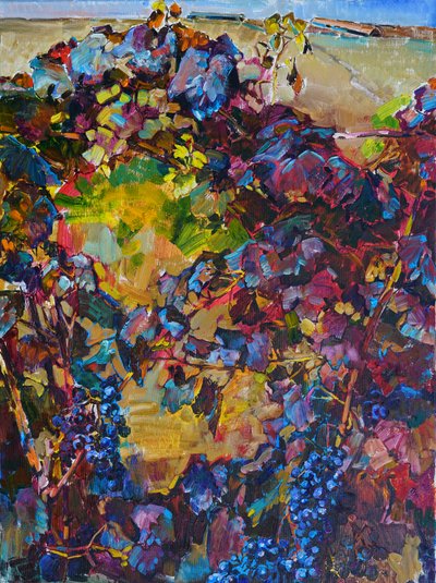 Vibrant Autumn Grapes by Andrii Kutsachenko