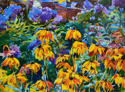 Vibrant Garden Flowers by Andrii Kutsachenko