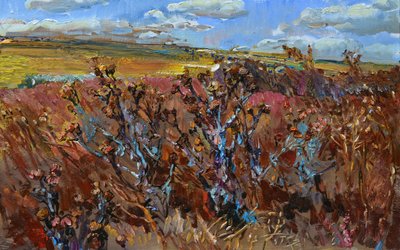 Wild Autumn Field by Andrii Kutsachenko