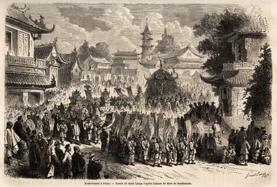 A funeral in Pekin by Ange Louis Janet
