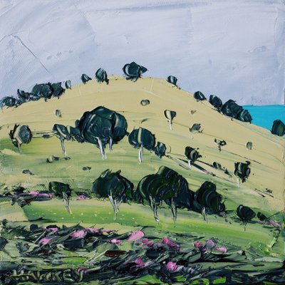 Vibrant Coastal Hills by Angela Hawkey