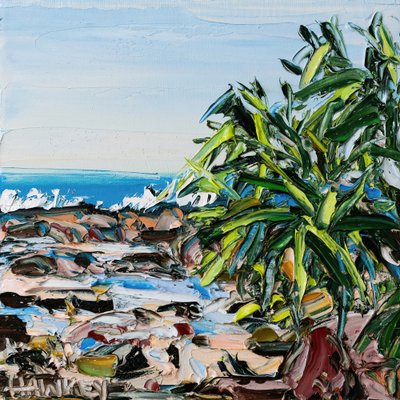 Vibrant Coastal Landscape by Angela Hawkey