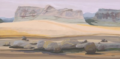 Desert Rock Formations by Angela Seear