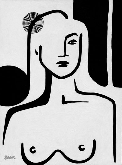 Minimalist Nude Portrait by Angela Seear
