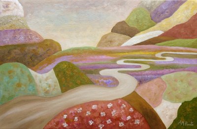 Colorful Winding Path by Angeles M. Pomata