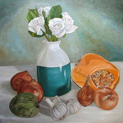 Garden Harvest Still Life by Angeles M. Pomata