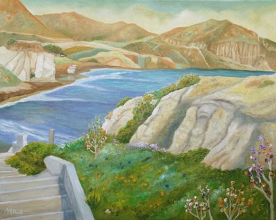 Seaside Cliff Path by Angeles M. Pomata
