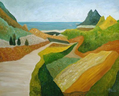 Vibrant Coastal Vista by Angeles M. Pomata