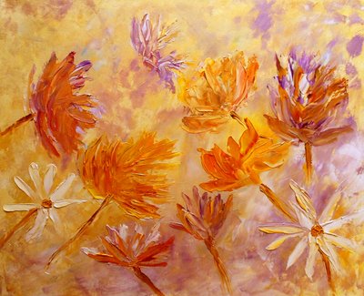 Vibrant Textured Blooms by Angeles M. Pomata