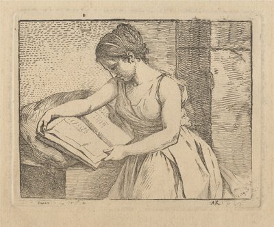 Woman Reading by Angelica Kauffmann