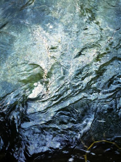 Aqua Flowing Ripples by Angelo Cerantola