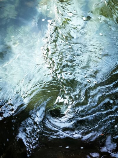 Deep Blue Water Swirl by Angelo Cerantola