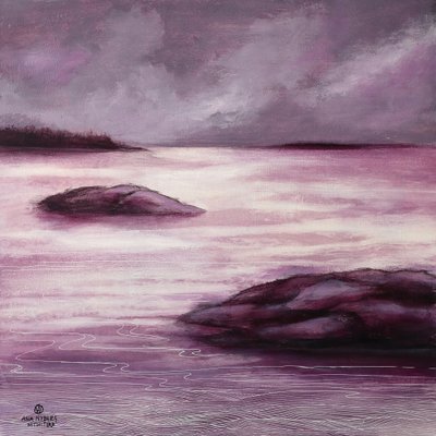 Moody Violet Waters by Ania Witwitzka