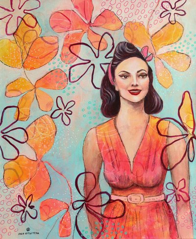 Retro Lady 5 by Ania Witwitzka