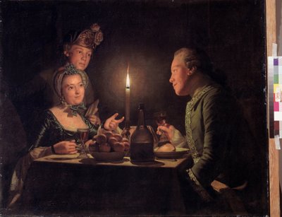 Supper with Candlelight by Anna Dorothea Lisiewska