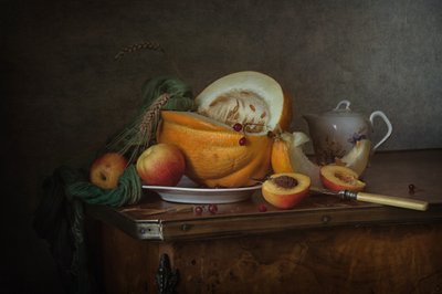 Rustic Autumn Still Life by Anna Petina