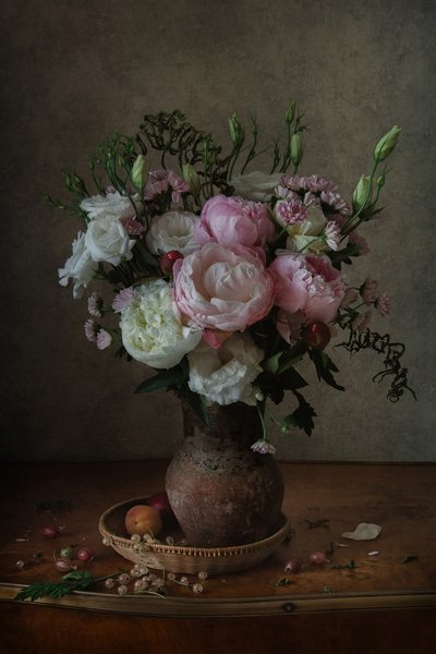 Rustic Floral Still Life by Anna Petina