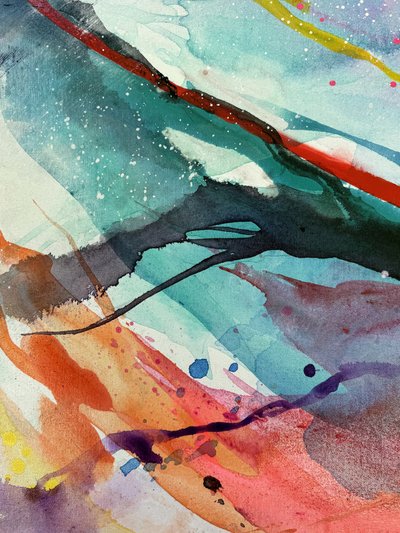 Vibrant Abstract Flow by Anna Viklund