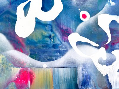 Vibrant Fluid Abstract by Anna Viklund