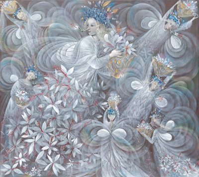 The white hibiscus by Annael Anelia Pavlova
