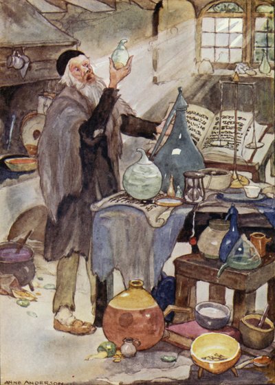 Alchemist, Scene from Hans Christian Andersen