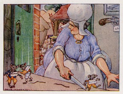 Nursery Rhyme: Three Blind Mice by Anne (after) Anderson