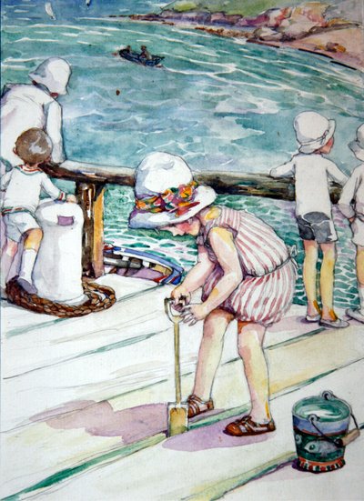 How Evangeline Lost Her Spade, 1929 by Anne Anderson
