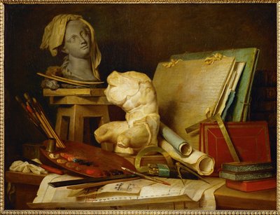 The Attributes of Painting, Sculpture and... by Anne Vallayer Coster