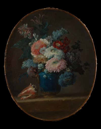 Vase of Flowers and Conch Shell by Anne Vallayer Coster