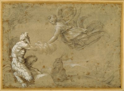 Pan presenting the wool to Diana by Annibale Carracci