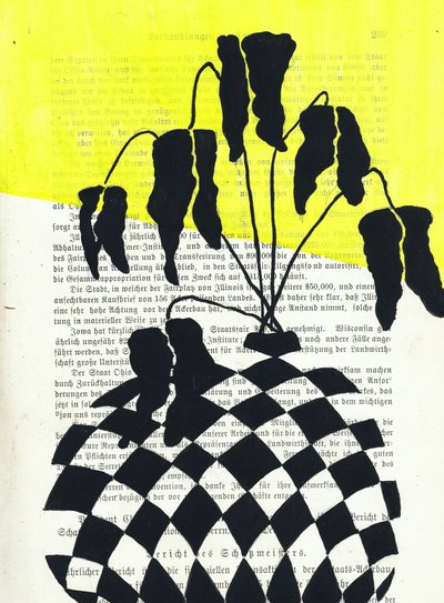 Abstract Plant Silhouette by Annick