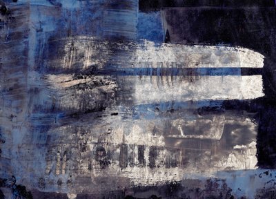Indigo Brushstroke Layers by Annick