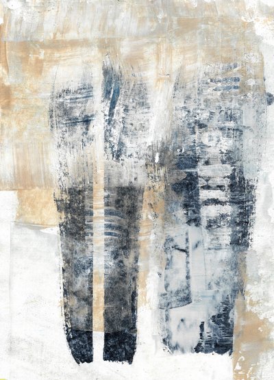 Muted Vertical Abstract by Annick