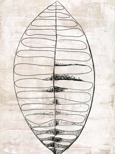 Organic Leaf Line Art by Annick