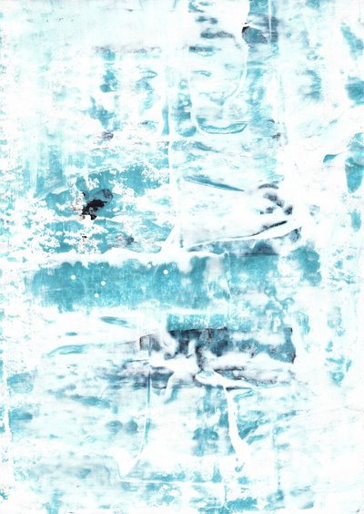 Serene Aqua Abstraction by Annick