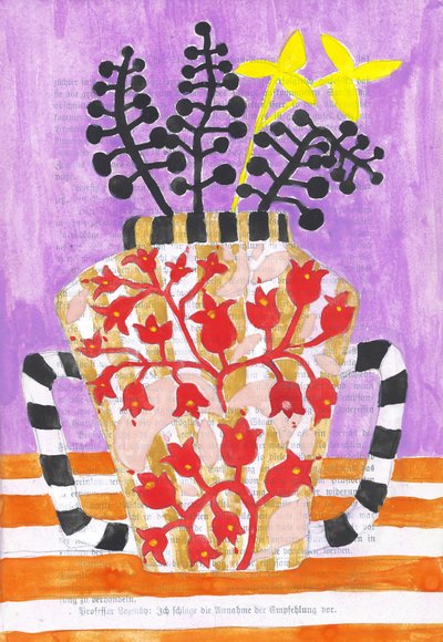 Vibrant Flower Still Life by Annick