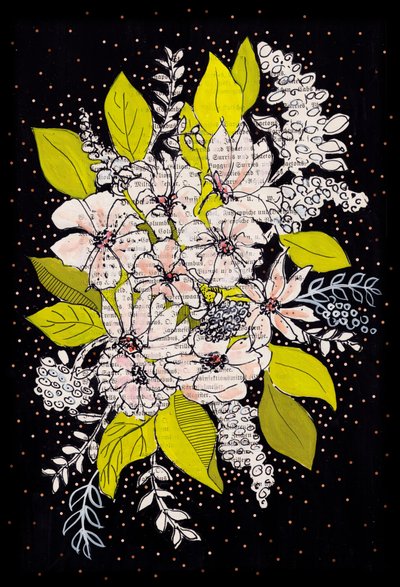Whimsical Floral Bouquet by Annick