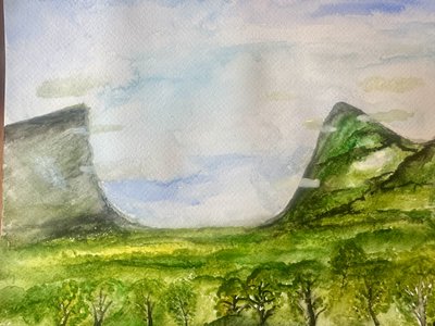 Verdant Mountain Valley by Annika Tiren