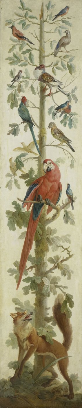 Decorative Depiction with Plants and Animals by Anonymous