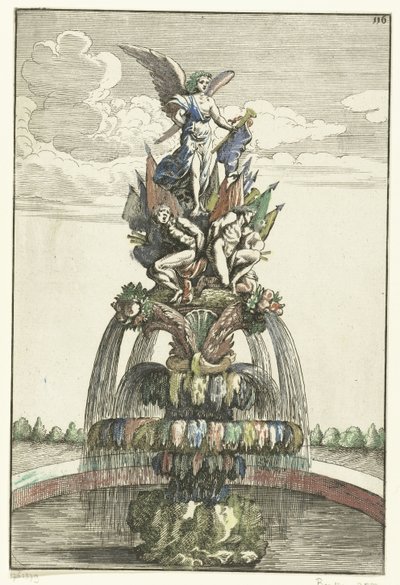 Fountain with Statue of Victoria by Anonymous