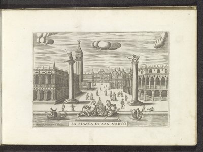 View of the Piazzetta in Venice by Anonymous
