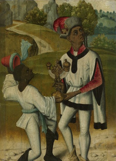 King Balthasar, One of the Three Magi, and a Servant (fragment) by Anonymous