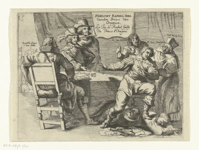Failed Game for Schenckenschans, 1635-1636 (title on object: The Failed Raphel Game of the Prince of Orange) by Anonymous