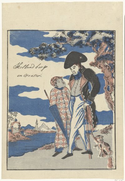 Dutch Chief with Javanese Servant by Anonymous