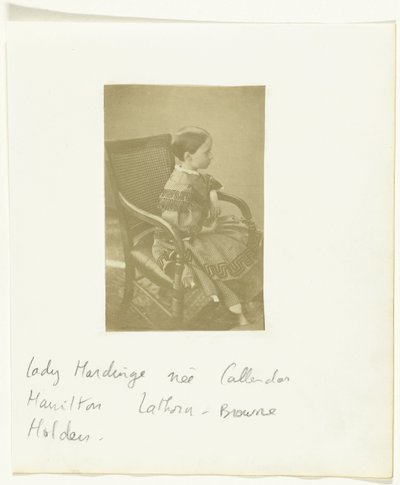 Portrait of a Girl, Identified as Lady Hardinge née Callender Hamilton Lathorn-Browne Holden by Anonymous