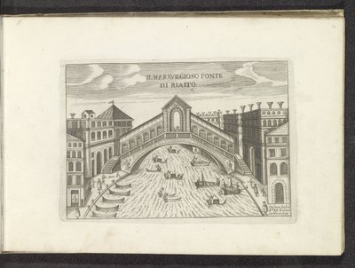 Rialto Bridge in Venice by Anonymous