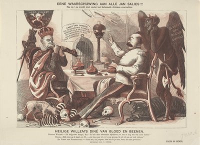 Caricature of Emperor Wilhelm I and Bismarck, 1870 by Anonymous
