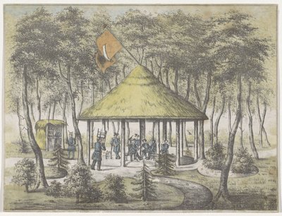 Temple and Garden in Boekel, 1831 by Anonymous