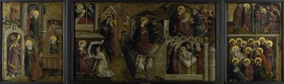 Triptych with Scenes from the Life of the Virgin by Anonymous