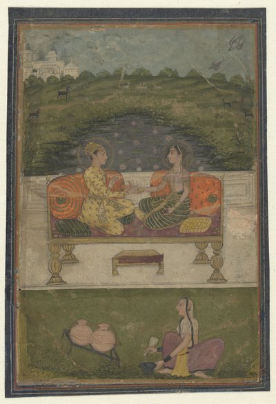 Prince and Princess on a Terrace by Anonymous